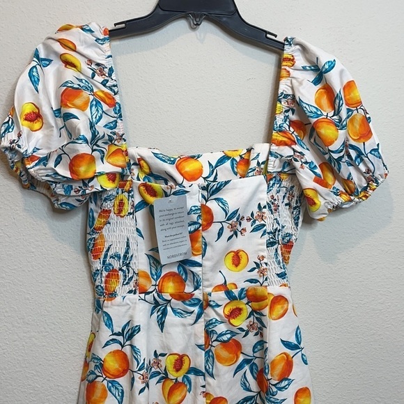 NWT Amanda Uprichard Senorita Dress in Peaches - Picture 7 of 16